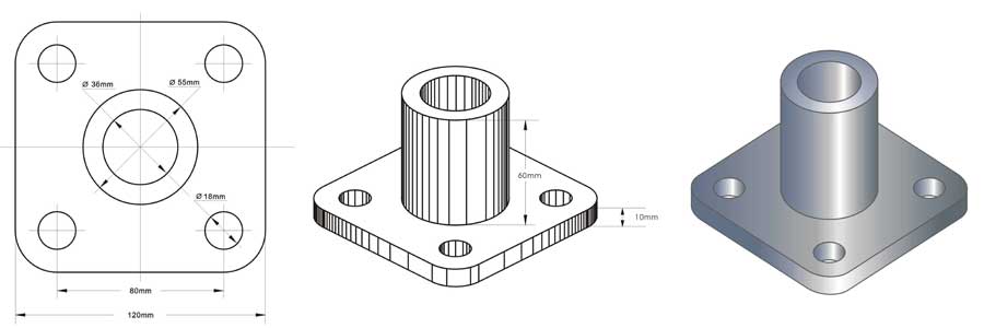 2dと3dのcad図面の違い 2dに対する3d Cadの利点 ピンテジン株式会社