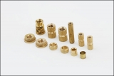 精密ローレット真鍮CNC旋盤加工部品